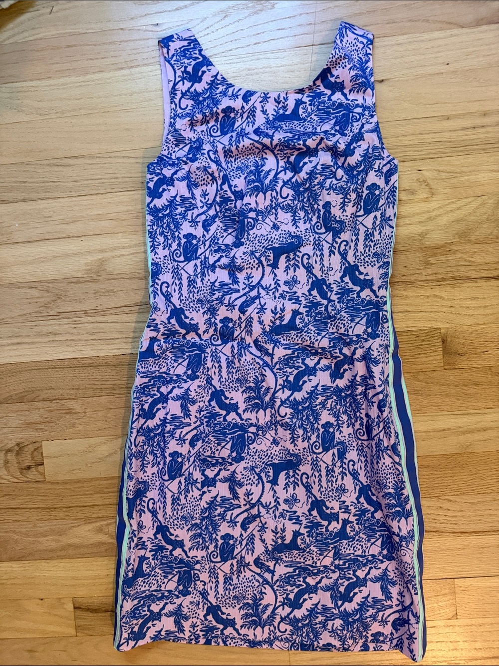 Lilly Pulitzer Pink and Blue Printed Sleeveless Dress